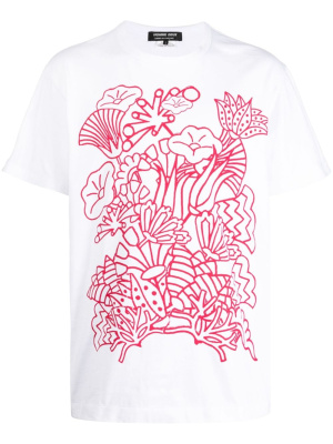 

Graphic-print cotton T-shirt, Comme Des Garçons Homme Deux Graphic-print cotton T-shirt