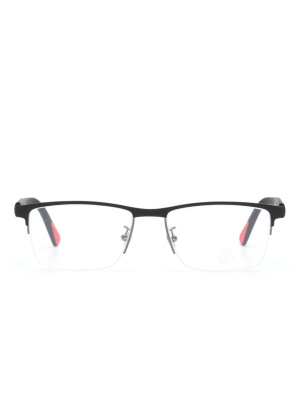 

Logo-plaque rectangle-frame glasses, Moncler Eyewear Logo-plaque rectangle-frame glasses