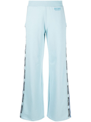 

Logo-trim jersey-cotton track pants, Moschino Logo-trim jersey-cotton track pants