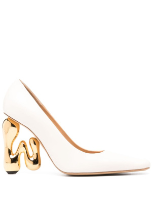 

105mm sculpted-heel leather pumps, JW Anderson 105mm sculpted-heel leather pumps