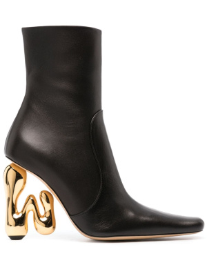 

105mm sculpted-heel leather boots, JW Anderson 105mm sculpted-heel leather boots