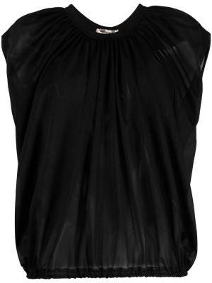 

Gathered-detail short-sleeved top, Comme Des Garçons Gathered-detail short-sleeved top