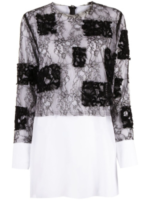 

Layered sheer-lace blouse, Comme Des Garçons Layered sheer-lace blouse