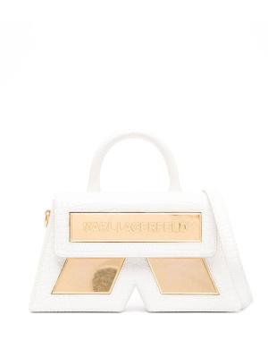 

Trapeze leather tote bag, Karl Lagerfeld Trapeze leather tote bag