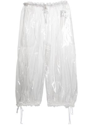 

Cropped transparent trousers, Comme Des Garçons Cropped transparent trousers