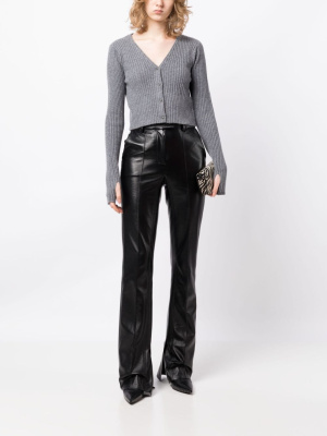 

Thumb-slot ribbed-knit cardigan, IRO Thumb-slot ribbed-knit cardigan