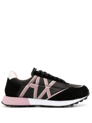 

Logo-print lace-up sneakers, Armani Exchange Logo-print lace-up sneakers