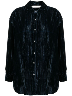 

Velvet crinkled shirt, Palm Angels Velvet crinkled shirt