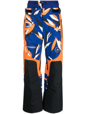 

Abstract-print panelled track pants, Adidas by Stella McCartney Abstract-print panelled track pants