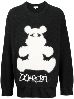 

Bearclops intarsia-knit jumper, DOMREBEL Bearclops intarsia-knit jumper