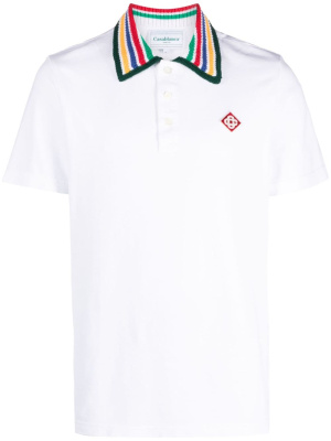 

Knitted-collar polo shirt, Casablanca Knitted-collar polo shirt