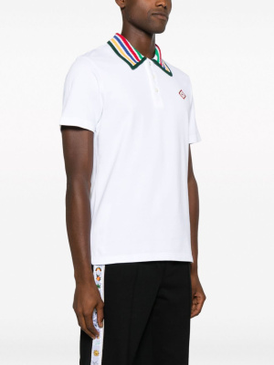 

Knitted-collar polo shirt, Casablanca Knitted-collar polo shirt