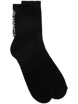 

Intarsia-knit logo socks, Moncler Intarsia-knit logo socks