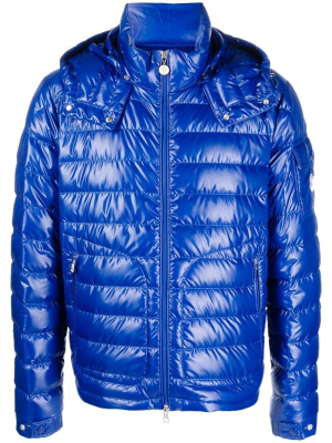 

Logo-patch padded down jacket, Moncler Logo-patch padded down jacket