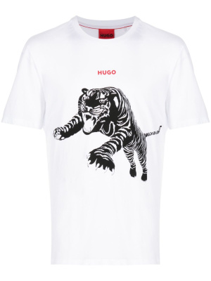 

Logo-print cotton T-shirt, HUGO Logo-print cotton T-shirt
