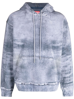 

Tie-dye cotton hoodie, Diesel Tie-dye cotton hoodie
