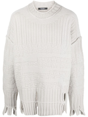 

Panelled-texture wool jumper, A-COLD-WALL* Panelled-texture wool jumper
