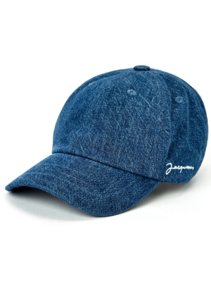 

La Casquette denim cap, Jacquemus La Casquette denim cap