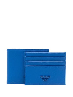 

Logo-plaque leather wallet, Emporio Armani Logo-plaque leather wallet