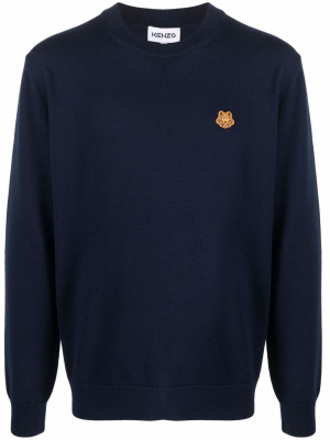 

Tiger logo-patch jumper, Kenzo Tiger logo-patch jumper