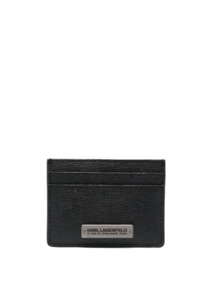

Klassic logo-plaque cardholder, Karl Lagerfeld Klassic logo-plaque cardholder