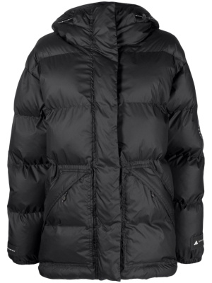 

Logo-print padded-design jacket, Adidas by Stella McCartney Logo-print padded-design jacket