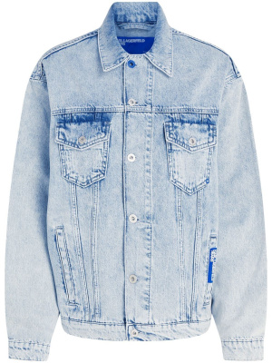 

Organic cotton relaxed-fit denim jacket, Karl Lagerfeld Jeans Organic cotton relaxed-fit denim jacket