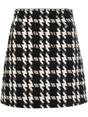 

Houndstooth tweed miniskirt, SANDRO Houndstooth tweed miniskirt