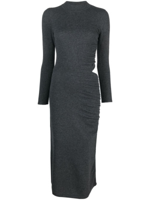 

Cut-out wool-cashmere midi dress, SANDRO Cut-out wool-cashmere midi dress