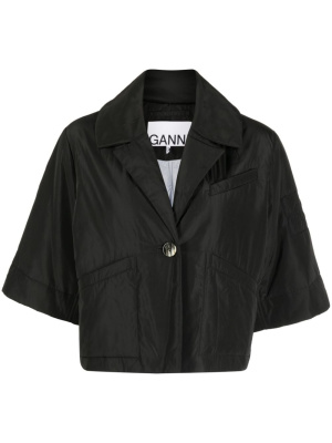 

Summer Tech cropped jacket, GANNI Summer Tech cropped jacket