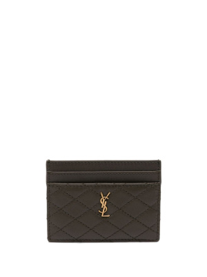 

Quilted leather cardholder, Saint Laurent Quilted leather cardholder