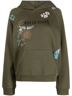 

Slogan-print organic cotton hoodie, Zadig&Voltaire Slogan-print organic cotton hoodie