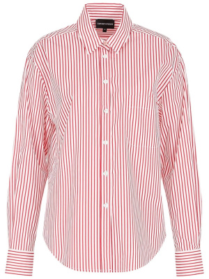 

Stripe-print cotton shirt, Emporio Armani Stripe-print cotton shirt