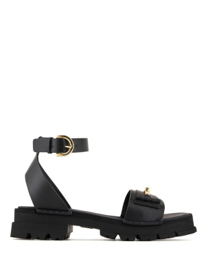 

Buckle-fastening leather sandals, Emporio Armani Buckle-fastening leather sandals