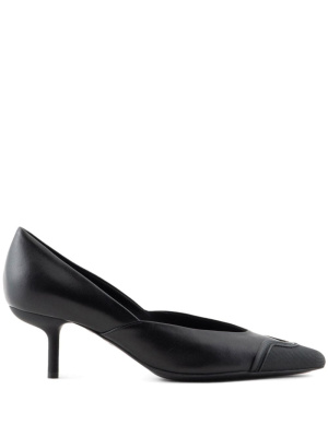 

70mm contrast-toecap leather pumps, Emporio Armani 70mm contrast-toecap leather pumps