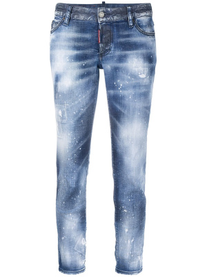 

Distressed straight-leg jeans, Dsquared2 Distressed straight-leg jeans