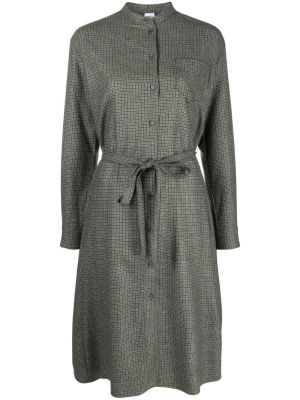

Check-pattern belted shirdres, ASPESI Check-pattern belted shirdres