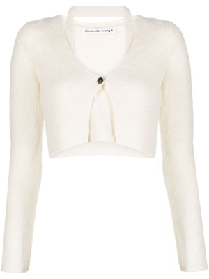 

Twinset Hybrid halter cardigan, Alexander Wang Twinset Hybrid halter cardigan