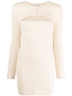 

Cut-out knitted minidress, Alexander Wang Cut-out knitted minidress