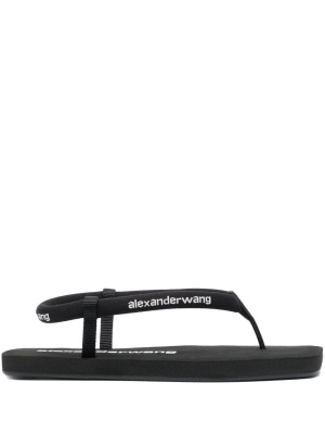 

Logo-print thong sandals, Alexander Wang Logo-print thong sandals