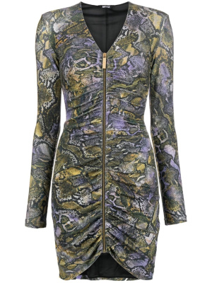 

Snakeskin-print lurex minidress, Just Cavalli Snakeskin-print lurex minidress