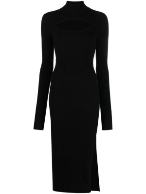 

Cut-out ribbed midi dress, Just Cavalli Cut-out ribbed midi dress