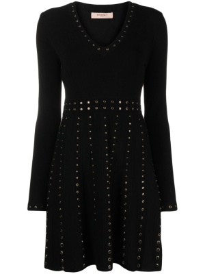 

Stud-detail V-neck minidress, TWINSET Stud-detail V-neck minidress