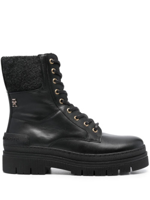 

Felted leather boots, Tommy Hilfiger Felted leather boots