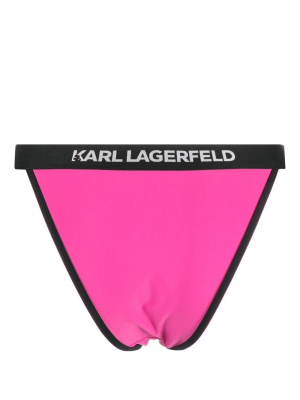

Logo-waistband bikini bottoms, Karl Lagerfeld Logo-waistband bikini bottoms