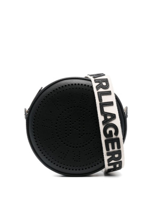 

K/Circle perforated-logo bag, Karl Lagerfeld K/Circle perforated-logo bag