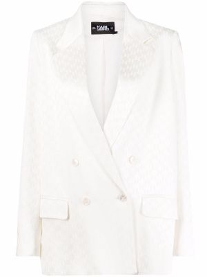 

Monogram double breasted blazer, Karl Lagerfeld Monogram double breasted blazer