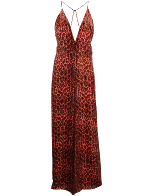 

Graphic-print velvet maxi dress, Forte Forte Graphic-print velvet maxi dress