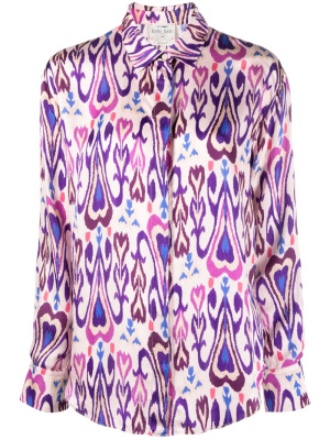 

Graphic-print long-sleeve shirt, Forte Forte Graphic-print long-sleeve shirt