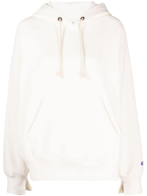 

Logo-patch drawstring hoodie, Champion Logo-patch drawstring hoodie